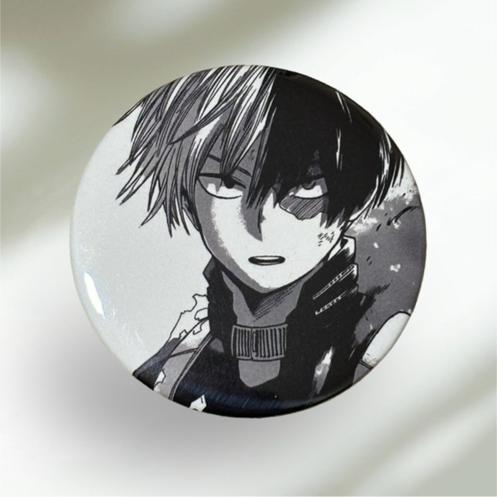 Shoto Todoroki : Large Button Pin | My Hero Academia |New ✨